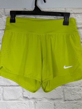 Nike Women's Bright Lime Running Shorts - Size: S